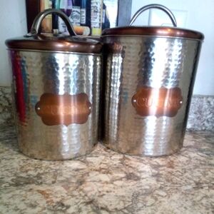 Cucina Hammer metal canister set